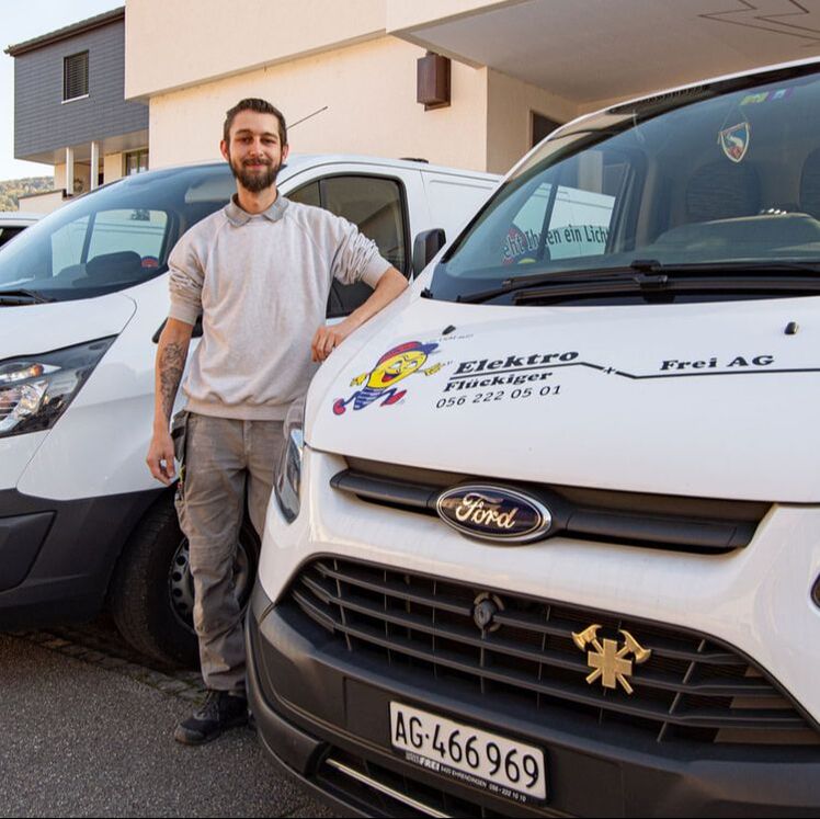 Patrick Kraemer, Bauleitender Elektroinstallateur bei Elektro Flückiger + Frei AG, Ehrendingen.