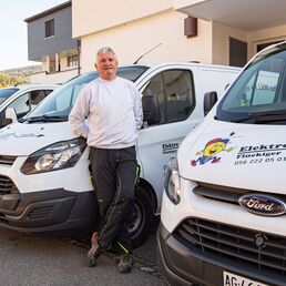 Herbert Frei, Geschäftsführer von Elektro Flückiger + Frei AG, Ehrendingen.