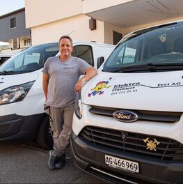 Jürgen Rosenow, Elektroinstallateur bei Elektro Flückiger + Frei AG, Ehrendingen.